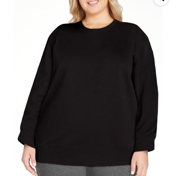 Athletic Works Women’s Black Crewneck Sweatshirt Size XXL NWT - Picture 3 of 6
